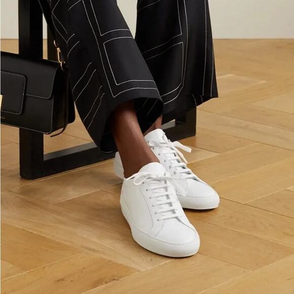 WOMAN by COMMON PROJECTS Achilles Leather Low Top Sneakers White Sz 36 / 6 - Picture 1 of 8